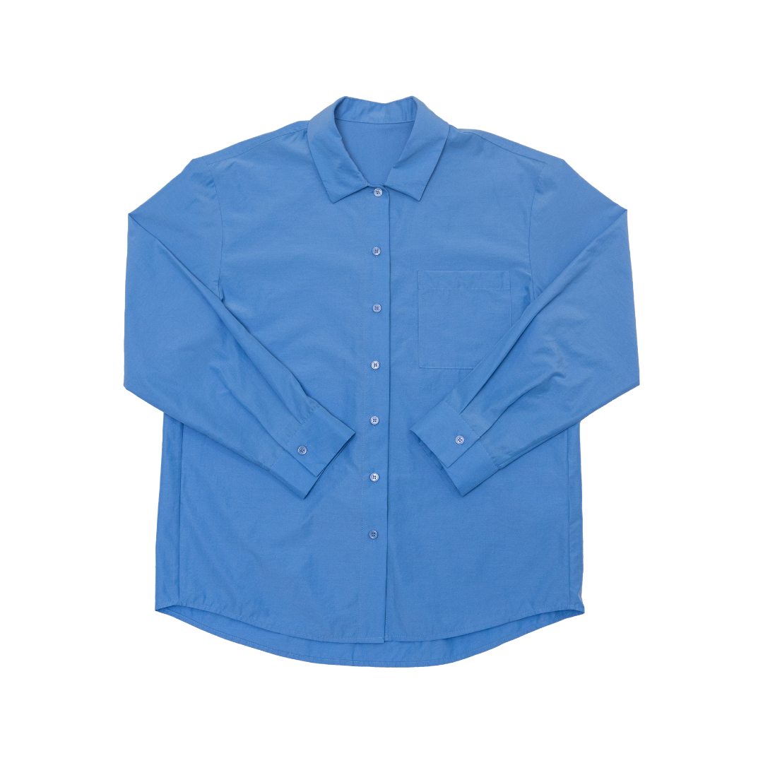 Off-Duty Azure Shirt in Blue